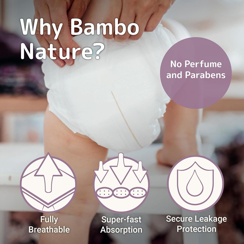 Bambo Nature Hypoallergenic Baby Diapers, Eco-Labelled Sustainable Diapers, Enhanced Leakage Protect Richmond - photo 2