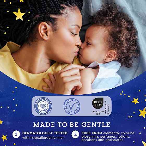 Amazon Brand - Mama Bear Overnight Baby Diapers with Leak Protection and Skin Protection, Fragrance- Richmond