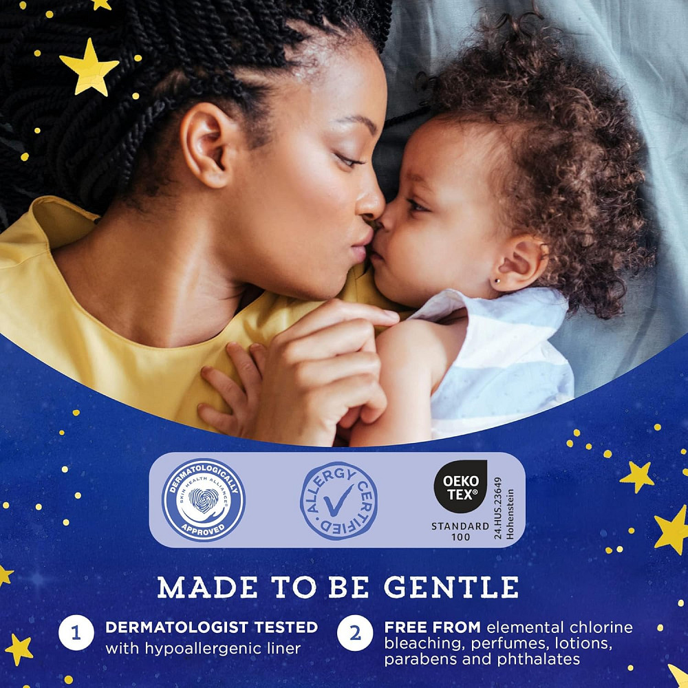 Amazon Brand - Mama Bear Overnight Baby Diapers with Leak Protection and Skin Protection, Fragrance- Richmond - photo 3