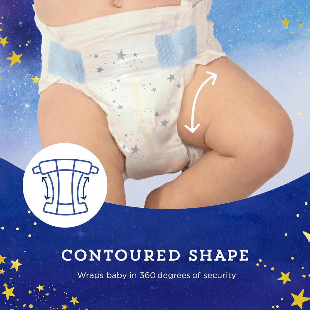 Amazon Brand - Mama Bear Overnight Baby Diapers with Leak Protection and Skin Protection, Fragrance- Richmond - photo 6