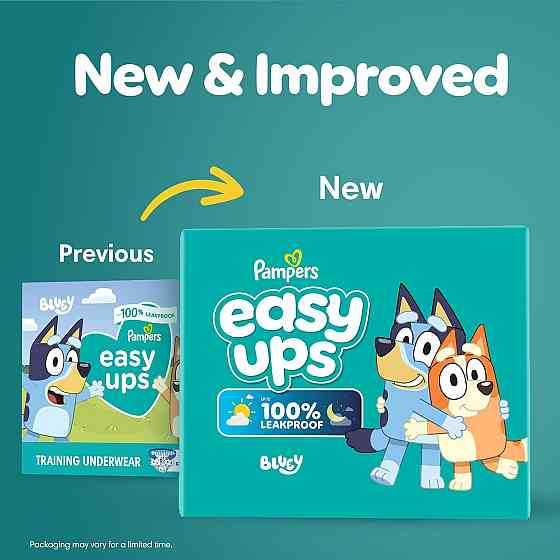 Pampers Training Pants - Easy Ups Boys & Girls Bluey - Size 3T-4T, 116 Count, Children's Potty Under Richmond