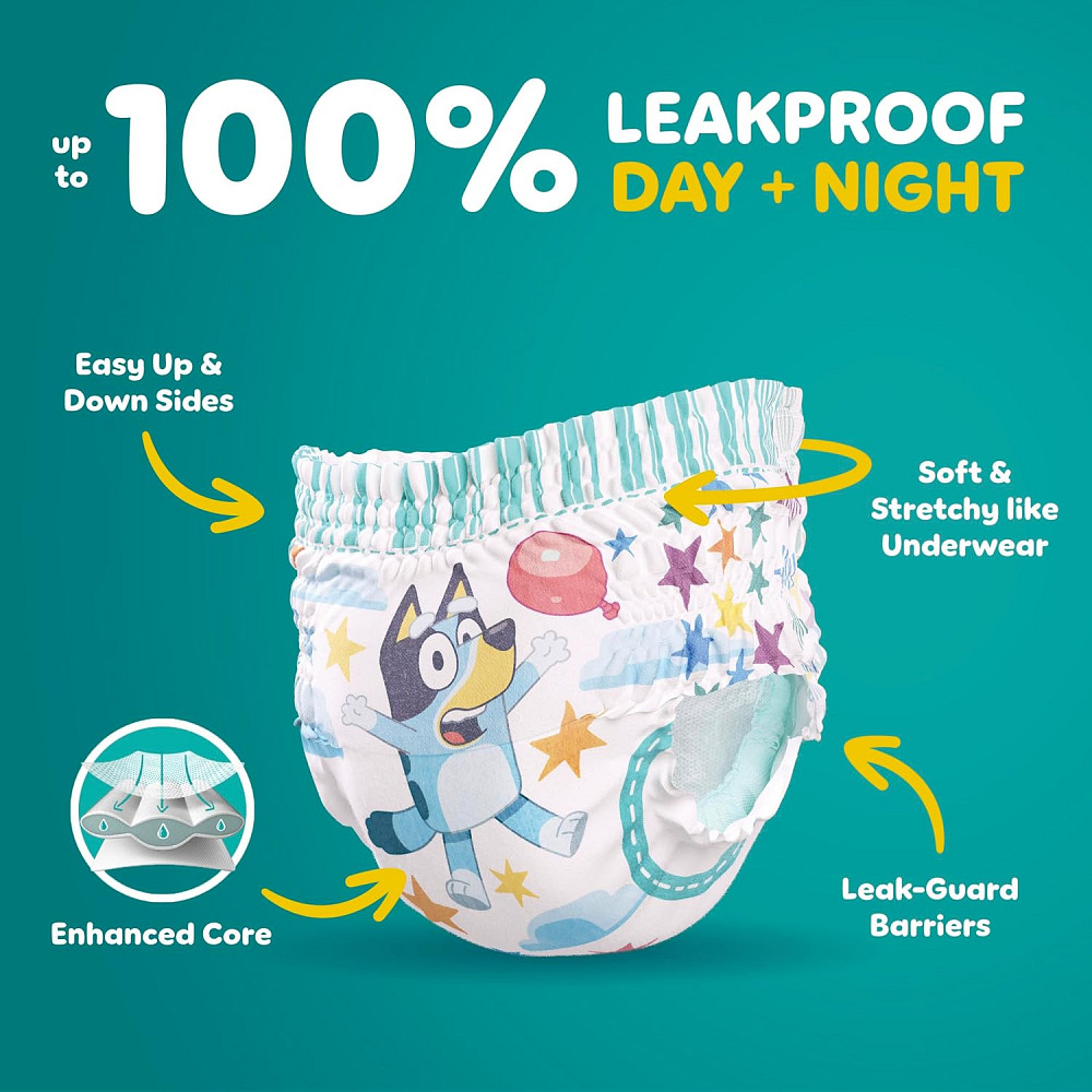 Pampers Training Pants - Easy Ups Boys & Girls Bluey - Size 3T-4T, 116 Count, Children's Potty Under Richmond - photo 3