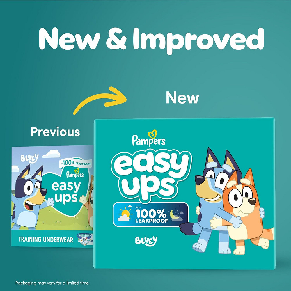 Pampers Training Pants - Easy Ups Boys & Girls Bluey - Size 3T-4T, 116 Count, Children's Potty Under Richmond - photo 2