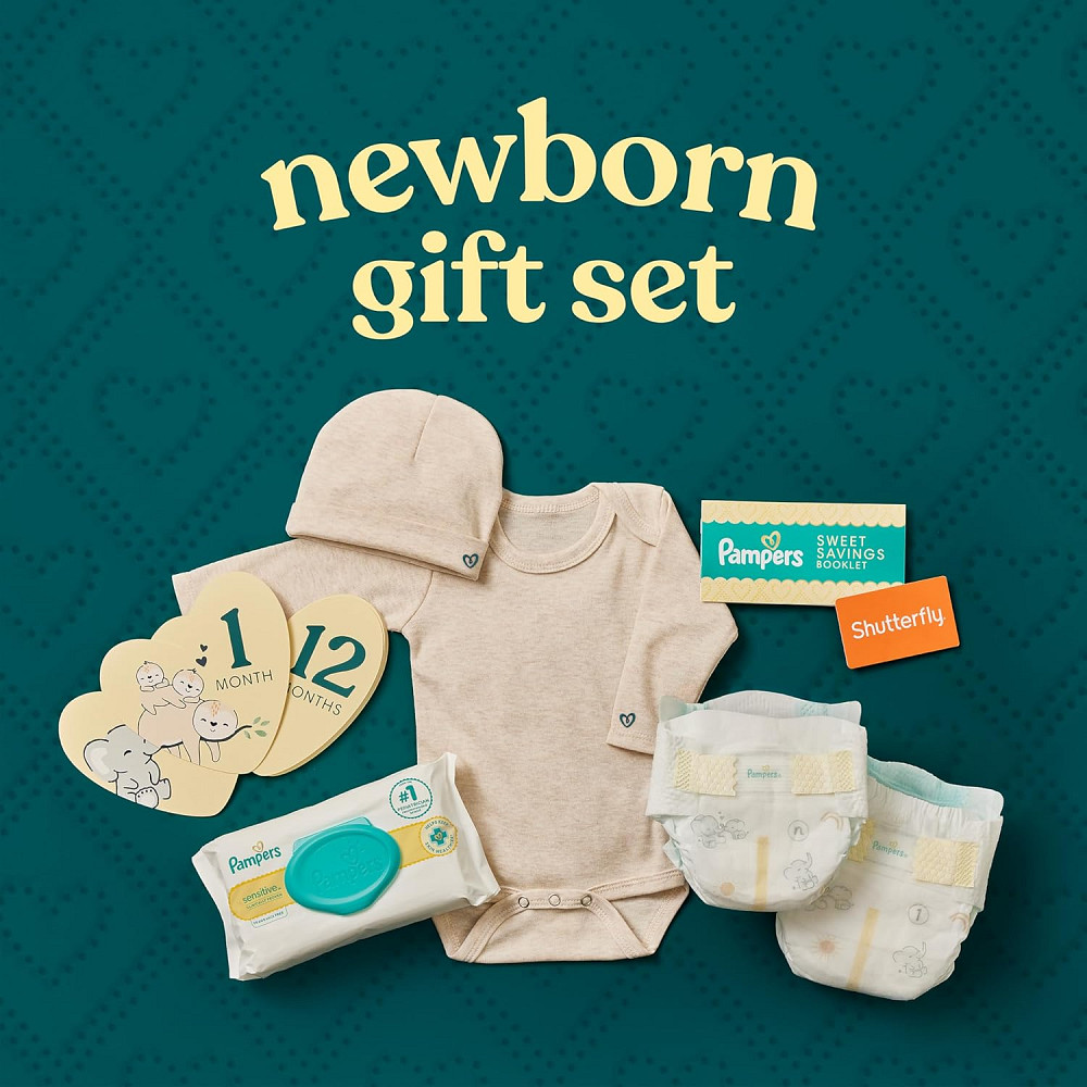 Pampers Gift Set, Disposable Diapers, Sensitive Wipes, & Milestone Gifts Richmond - photo 2