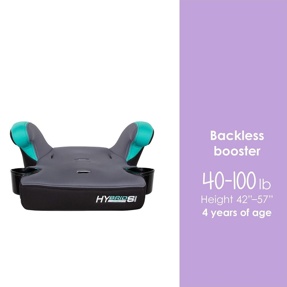 Baby Trend Hybrid SI 3-in-1 Combination Booster Seat, Hoboken Teal – Side-Impact Protection, 3-Stage Richmond - photo 6