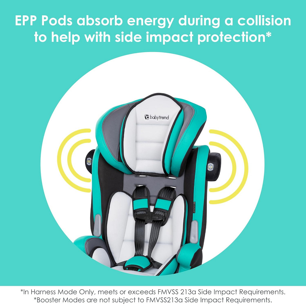 Baby Trend Hybrid SI 3-in-1 Combination Booster Seat, Hoboken Teal – Side-Impact Protection, 3-Stage Richmond - photo 7