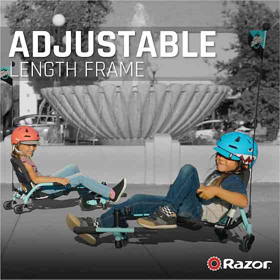 Razor Crazy Cart Shuffle – Kid-Powered Drifting Go-Kart for Ages 4+, Crazy Cart Drift Bar Technology Richmond