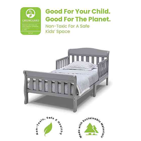 Delta Children Canton Toddler Bed, Greenguard Gold Certified, Grey Richmond