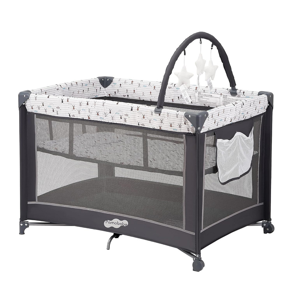 Pamo Babe Pack and Play with Bassinet, Portable Playard for Baby Richmond - photo 1