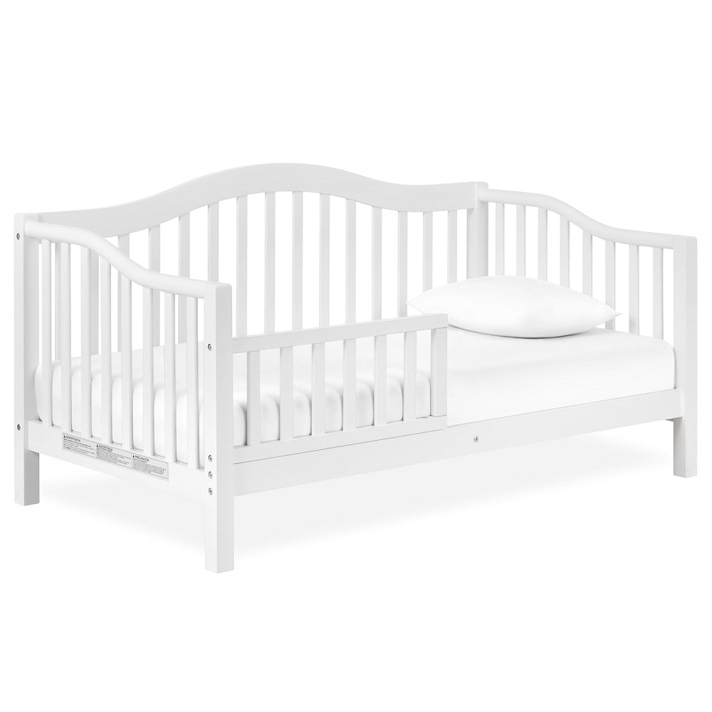 Dream On Me Austin Toddler Day Bed with Rails in White, Low to Floor Toddler Day Bed, Greenguard Gol Richmond - photo 1